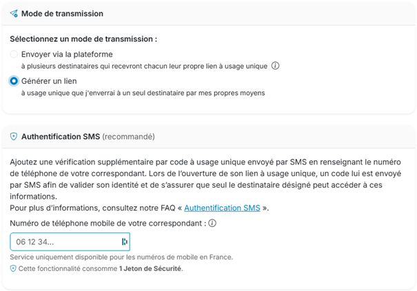 Configuration de la vérification SMS